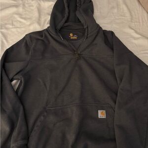 Carhartt Gray Half-Zip Hoodie